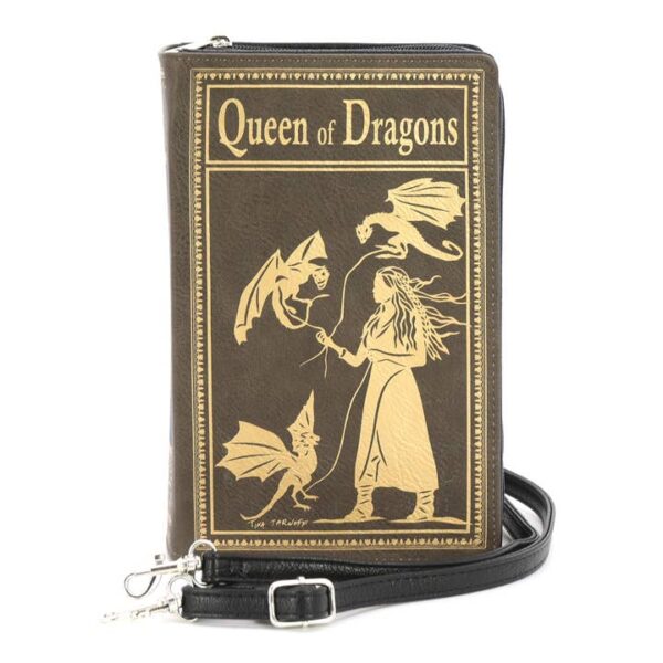 Queen of Dragons Book Clutch Bag