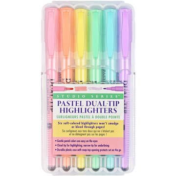 Studio Series Dual-Tip Pastel Highlighters