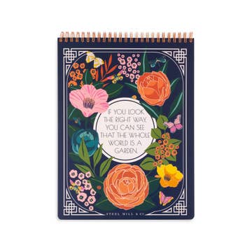 Secret Garden Top Spiral Notebook