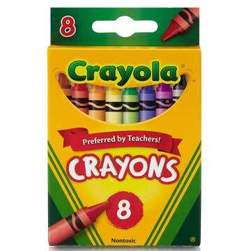 8 Count Crayola Crayons Peggable Box