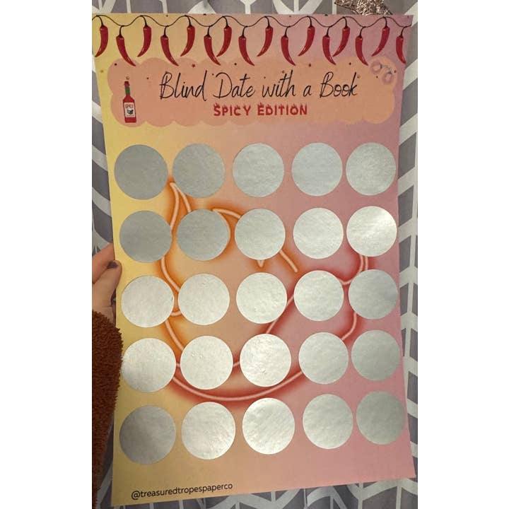 Blind Date with a Book Spicy Edition Scratch off Poster 5x7