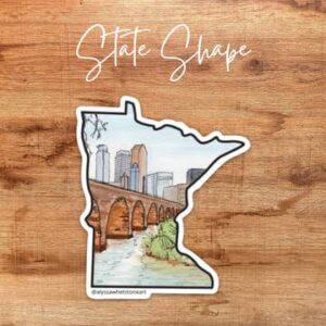 Stone Arch Bridge - Minnesota Vinyl Decal Sticker