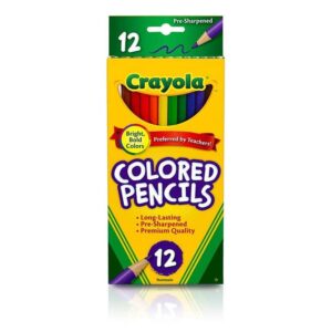 Crayola 12 Count Colored Pencils, Long