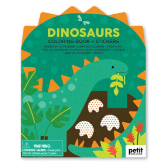 Cover image of Coloring Book With Stickers: Dinosaurs