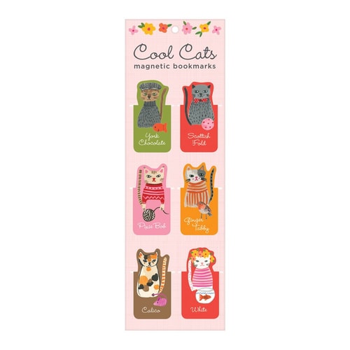 Cover image of Cool Cats Magnetic Bookmarks