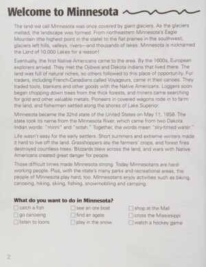 Minnesota Activity Book