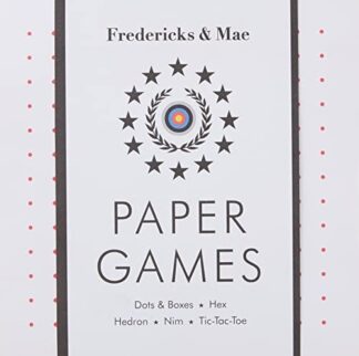 Cover image of Fredericks & Mae Paper Games: Dots & Boxes - Hex - Hedron - Nim - Tic-Tac-Toe