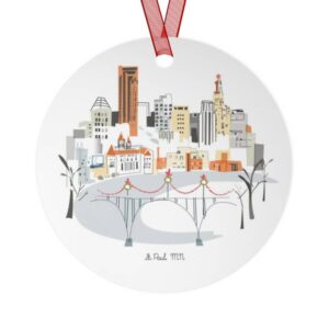 St. Paul Scene Metal Ornament