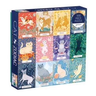 Cover image of Cat Zodiac 500 Piece Puzzle