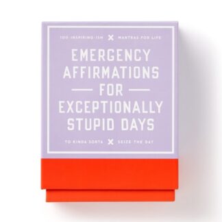Cover image of Emergency Affirmations Exceptionally Stupid Days Card Deck