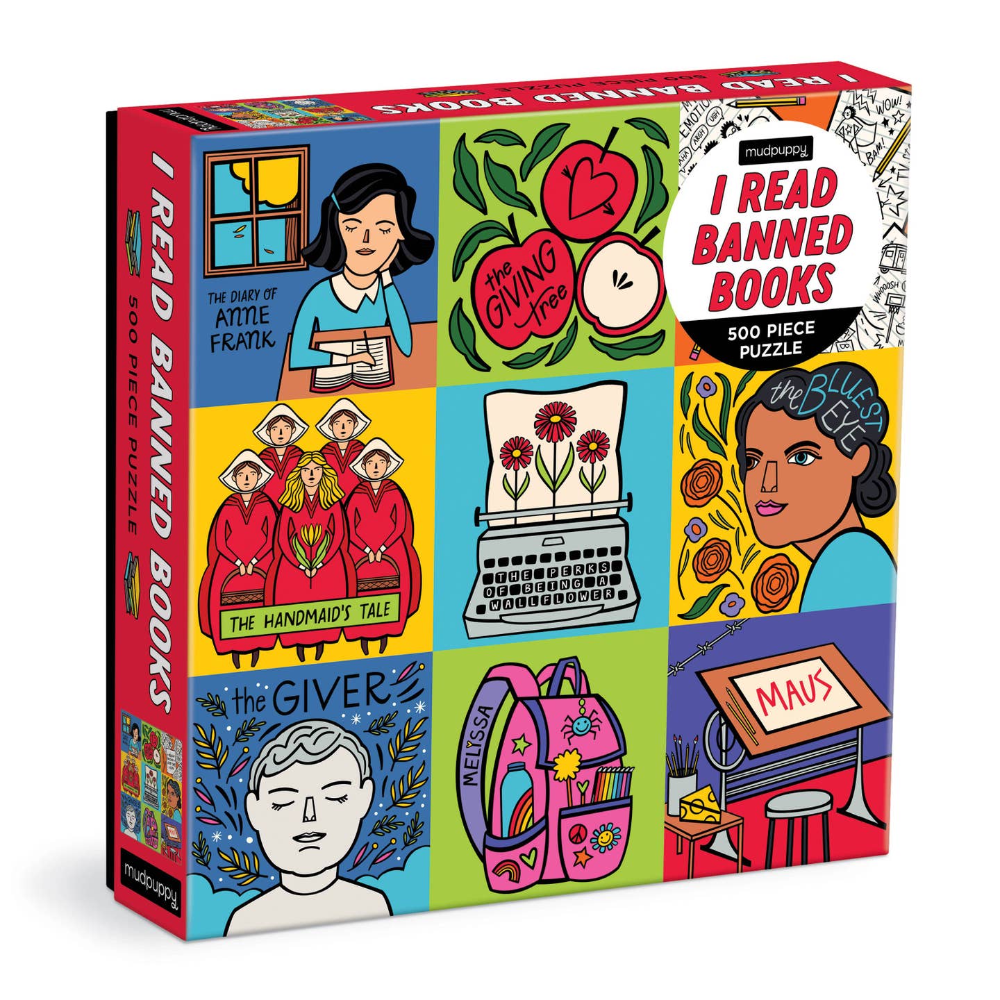 Cover image of I Read Banned Books 500 Piece Family Puzzle