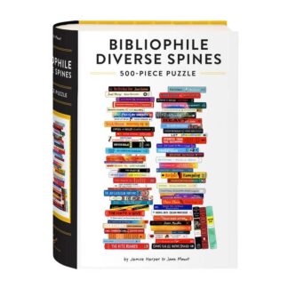 Cover image of Bibliophile Diverse Spines 500-Piece Puzzle
