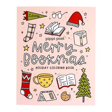 Cover image of Merry Bookmas Holiday Coloring Book