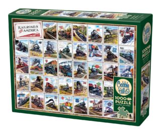 Cover image of Railroads of America 1000pc puzzle