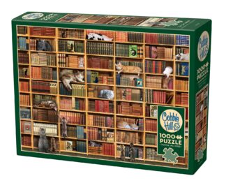 Cover image of The Cat Library 1000pc puzzle