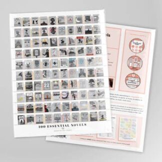 Cover image of 100 Essential Novels Scratch-Off Chart | 12" x 16" Print