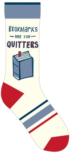 Cover image of Bookmarks are for Quitters Socks