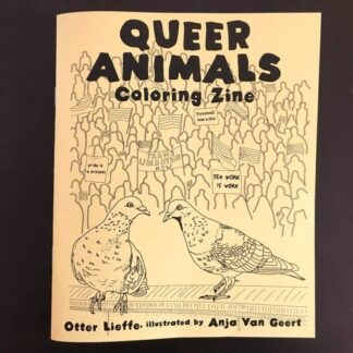 Cover image of Queer Animals Coloring Book Zine