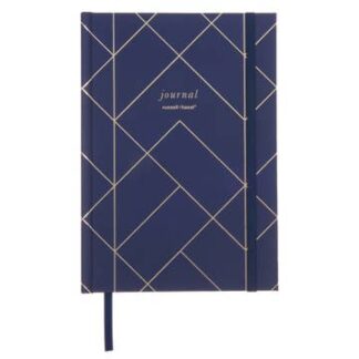 Cover image of Casebound Journal (A5) - Navy/Gold