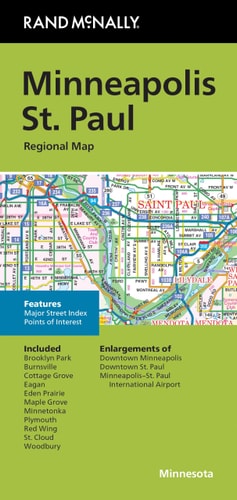 Cover image of Rand McNally Folded Map: Minneapolis St. Paul Regional Map